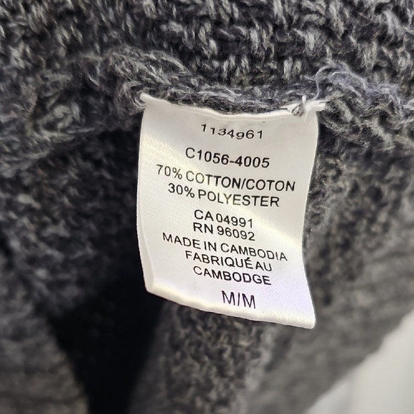 Hilary Radley Dark Gray Cowl Neck Sweater - Picture 4 of 5